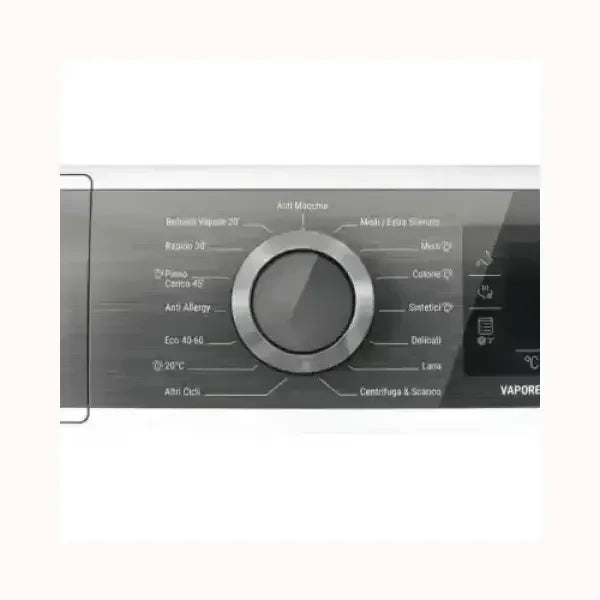 Pannello di controllo lavatrice HOTPOINT con selettore programmi e impostazioni varie