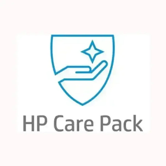 Logo HP CarePack con mano protettiva e stella su sfondo bianco per notebook HP