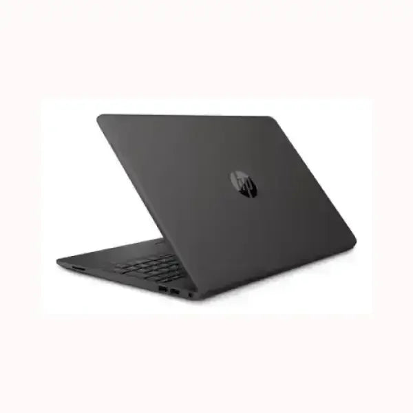 Notebook HP NB N4500 nero aperto vista laterale con tastiera e porte