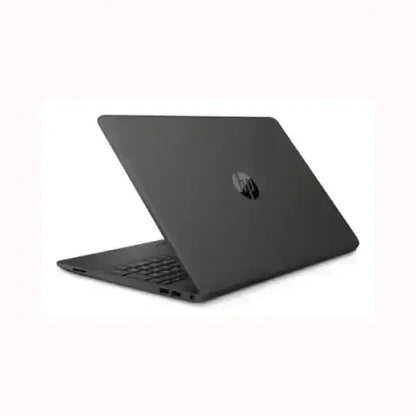 Notebook HP NB N4500 nero aperto vista laterale con tastiera e porte
