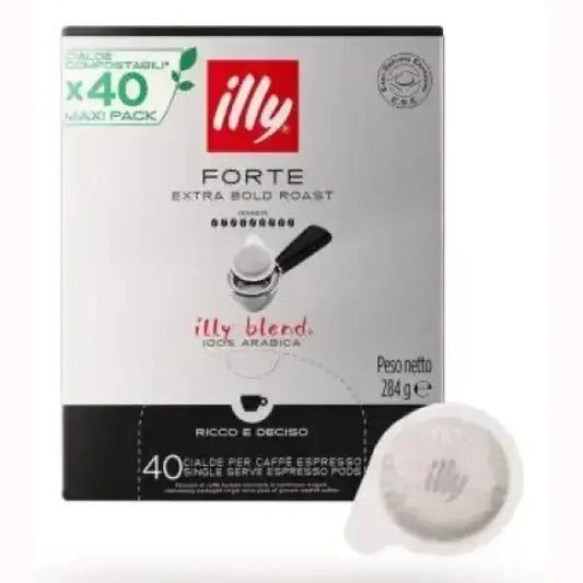 Illy Cialde Tostato Forte confezione da 40 cialde per caffè espresso ricco e deciso
