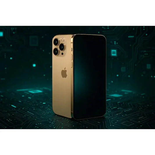 Image with electronic background insert Apple iPhone 13 Pro Max 512GB 6.7" Gold Refurbished Grade-A without writing