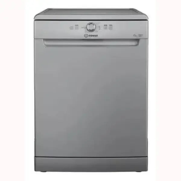 Lavastoviglie INDESIT grigia con pannello di controllo manuale e design compatto