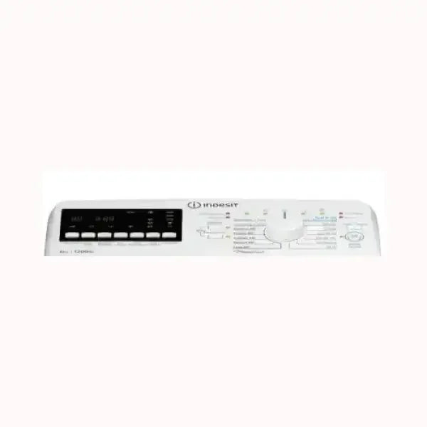 Pannello di controllo lavatrice INDESIT con display digitale e selettore programmi bianco
