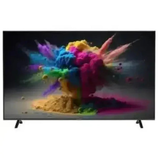 Televisore Inno-Hit a schermo piatto con cornice sottile e immagine vivida di esplosione di polveri colorate