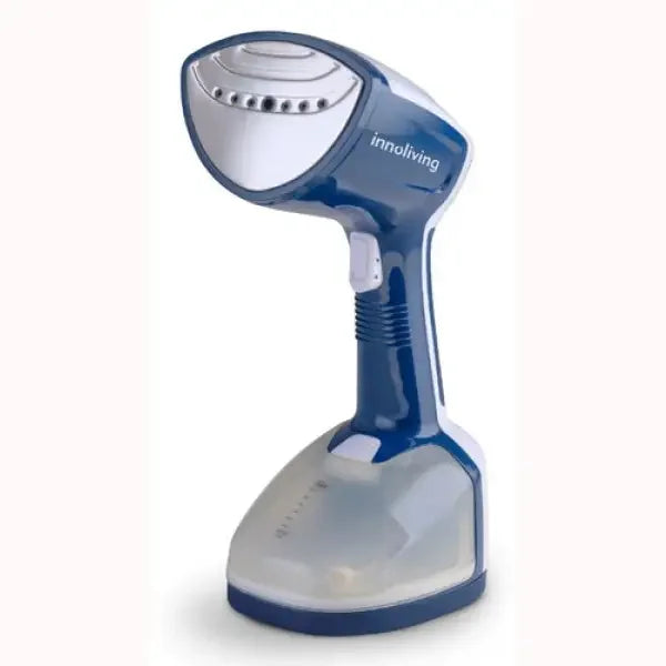 Ferro da stiro a vapore portatile Innoliving colore blu e bianco per rimuovere le pieghe dai vestiti