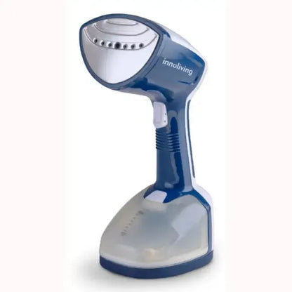 Ferro da stiro a vapore portatile Innoliving colore blu e bianco per rimuovere le pieghe dai vestiti