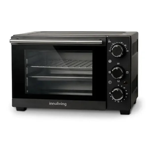 Forno elettrico Innoliving compatto con manopole di controllo e doppio ripiano interno