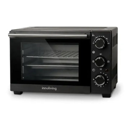 Forno elettrico Innoliving compatto con manopole di controllo e doppio ripiano interno