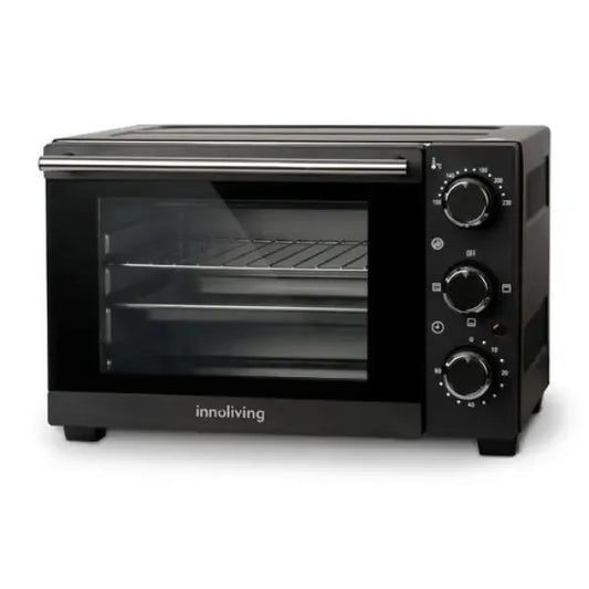 Forno elettrico Innoliving compatto con manopole di controllo e doppio ripiano interno