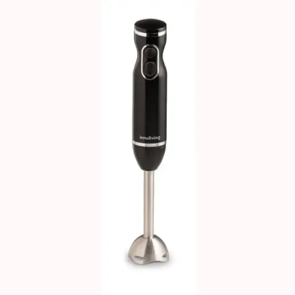 Frullatore ad immersione Innoliving con corpo nero e lama in acciaio inox per uso in cucina