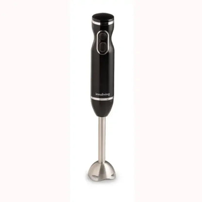Frullatore ad immersione Innoliving con corpo nero e lama in acciaio inox per uso in cucina