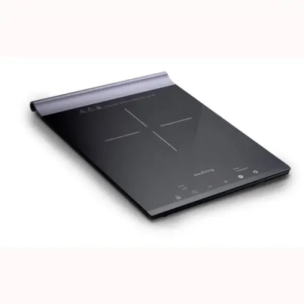 Piastra induzione Innoliving nera compatta con superficie liscia e controlli touch moderni