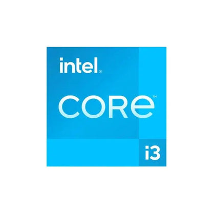 Scatola di INTEL CPU Core i3 con design blu e logo Intel ben visibile