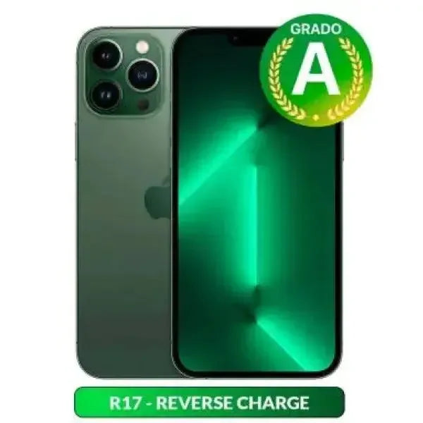 iPhone 13 Pro Max in verde con design elegante e tecnologia di ricarica inversa