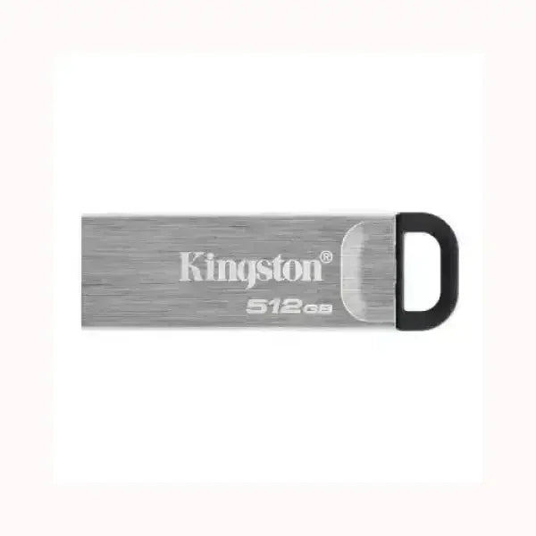 Pendrive KINGSTON da 512GB in metallo con design compatto e attacco per portachiavi