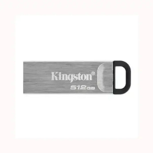 Pendrive KINGSTON da 512GB in metallo con design compatto e attacco per portachiavi