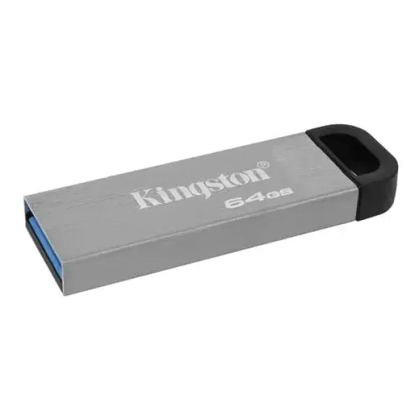 Pendrive Kingston 64 GB in metallo con design elegante e porta USB 3.0 ad alta velocità