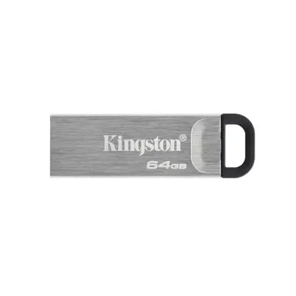 Pendrive Kingston in metallo da 64GB, compatta e resistente per il trasferimento di file