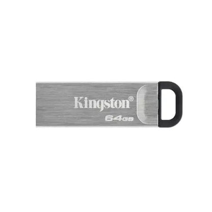 Pendrive Kingston in metallo da 64GB, compatta e resistente per il trasferimento di file