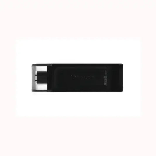 Pendrive KINGSTON nera con connettore USB protetto da cappuccio trasparente