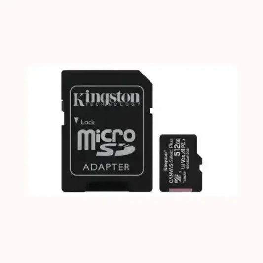 KINGSTON MICRO SD da 512 GB con adattatore micro SD nero per espansione memoria