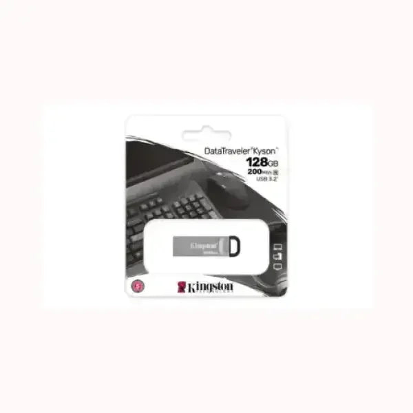 Pendrive KINGSTON DataTraveler Kyson da 128GB USB 3.2 per trasferimento dati veloce