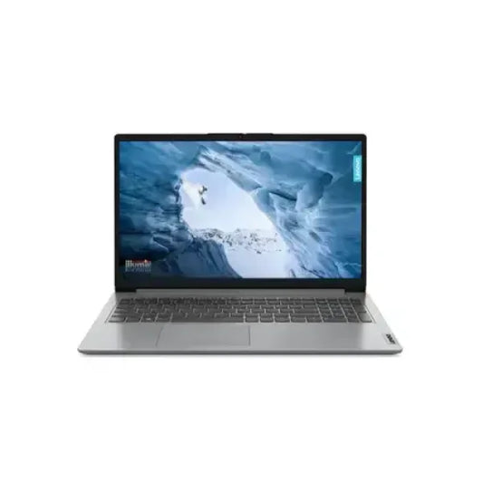 Notebook Lenovo argento con schermo ampio bordi sottili e tastiera completa per lavoro e studio