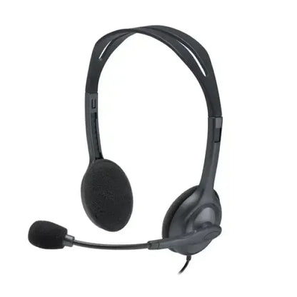 Logitech Cuffie con Filo H111 con Microfono Nero 981-000593 Casse