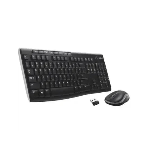 LOGITECH KIT TASTIERA+MOUSE WIRELESS USB NERO MK270 920-004512 Kit Tastiera + Mouse