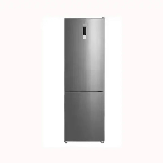 Frigorifero MIDEA a due porte con design moderno in acciaio inox e display digitale frontale