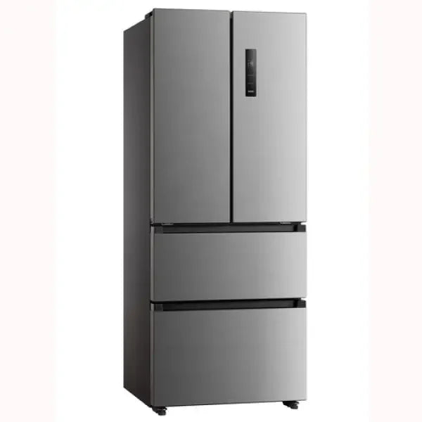 Frigorifero MIDEA a quattro porte in acciaio inox con doppia porta superiore e doppi cassetti inferiori