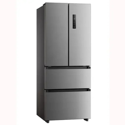 Frigorifero MIDEA a quattro porte in acciaio inox con doppia porta superiore e doppi cassetti inferiori