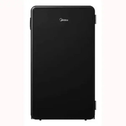 Frigorifero nero MIDEA compatto con design moderno e logo Midea centrale