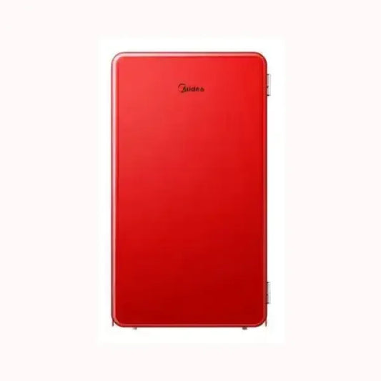 Frigorifero MIDEA rosso con design compatto e moderno per la conservazione efficiente degli alimenti