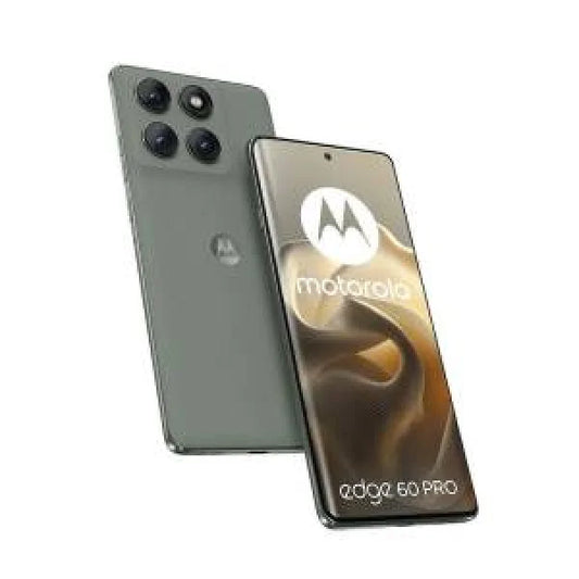 Smartphone Motorola Edge 60 Pro in colore grigio con display ampio e tripla fotocamera posteriore