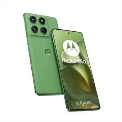 Smartphone Motorola Edge 60 verde con camera tripla e design moderno