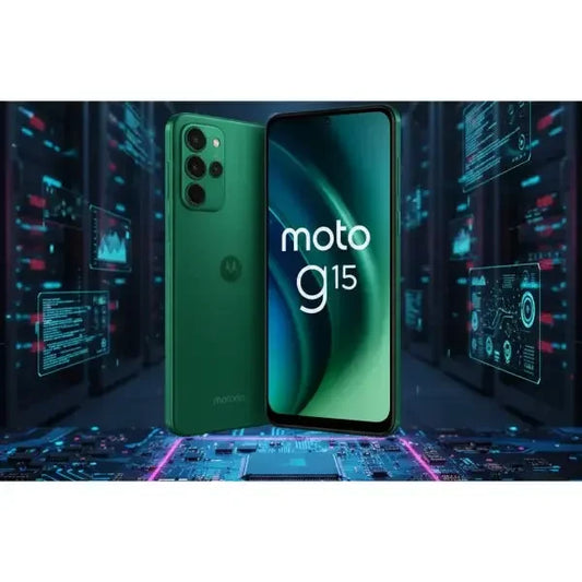 Smartphone Motorola moto g15 verde con display ampio e funzioni avanzate per utenti moderni