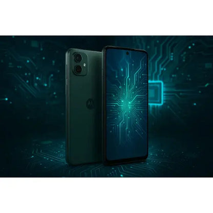 Motorola Moto G35 4+256GB 6.72" 5G Forest Green DS ITA con sfondo elettronico e tecnologico senza scritte