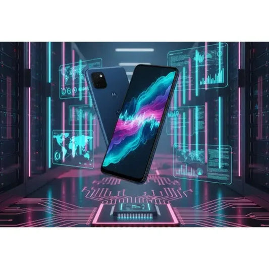 Smartphone Motorola con design elegante e display vivace, perfetto per la tecnologia moderna