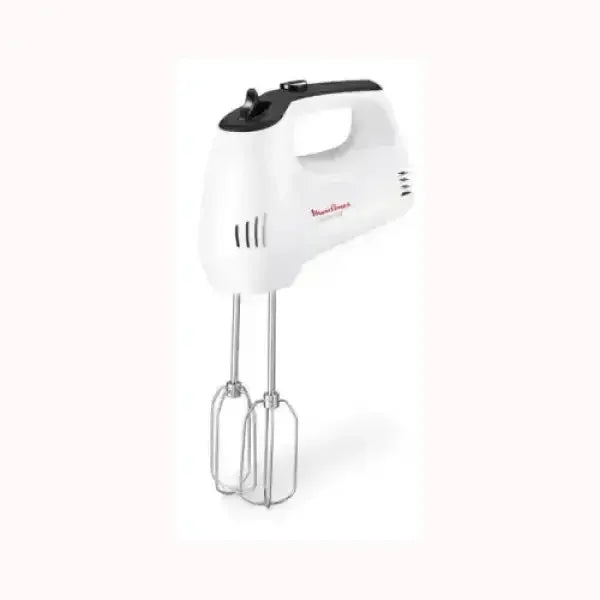 Frullatore elettrico MOULINEX bianco con doppie fruste in acciaio inox per impasti e miscele