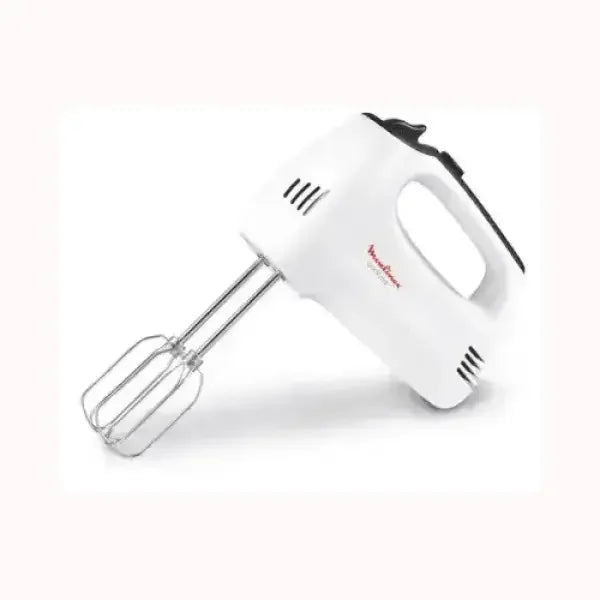 Frullatore elettrico MOULINEX bianco con fruste in acciaio inox per impasti e miscelazione