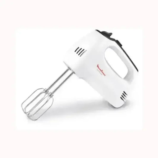 Frullatore elettrico MOULINEX bianco con fruste in acciaio inox per impasti e miscelazione