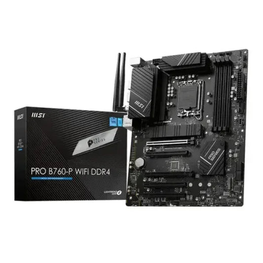 MSI MB 1200 12/13° GEN. PRO B760-P WIFI 4xDDR4 4xSATA M.2 HDMI/DP Schede madri