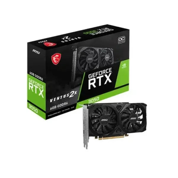 Scheda Video MSI GeForce RTX 3050 Ventus 2X con 6GB GDDR6 e doppi ventole per prestazioni elevate