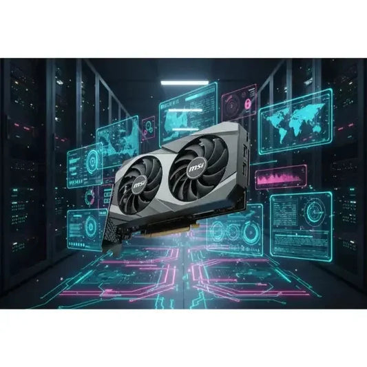 Scheda Video MSI con doppio ventilatore per prestazioni elevate nel gaming e nell'editing
