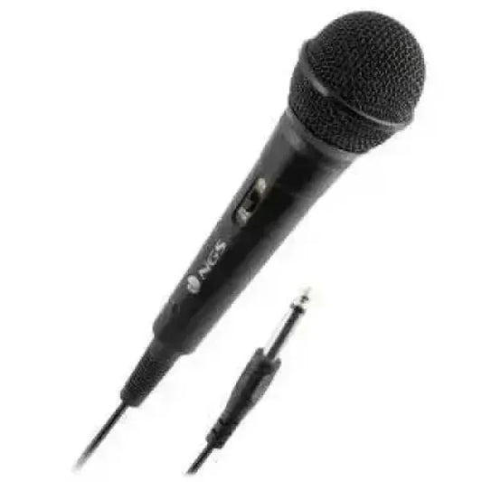 NGS Microfono Vocale Wired Singer Fire Cavo 3m Nero Audio
