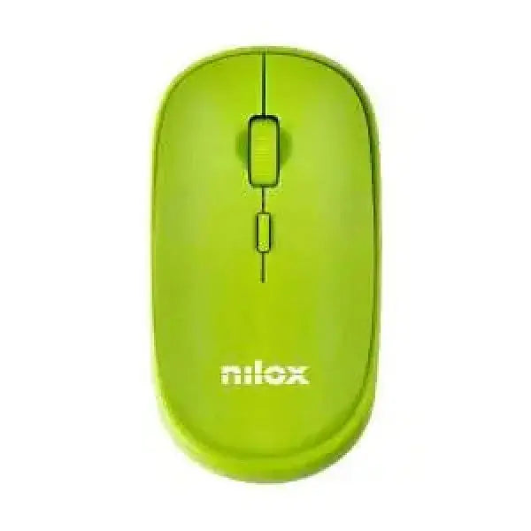 Nilox Mouse wireless verde con design ergonomico e scroll centrale per un utilizzo facile
