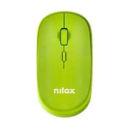 Nilox Mouse wireless verde con design ergonomico e scroll centrale per un utilizzo facile