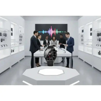 Nilox smartwatch elegante con display digitale in un negozio tecnologico moderno